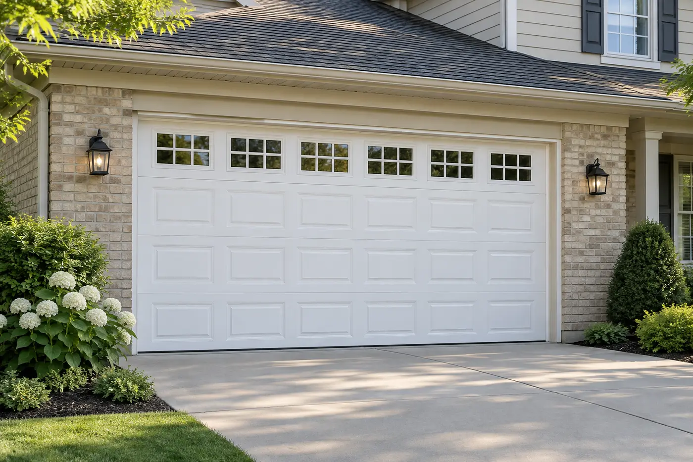 Traditional raised-panel styling