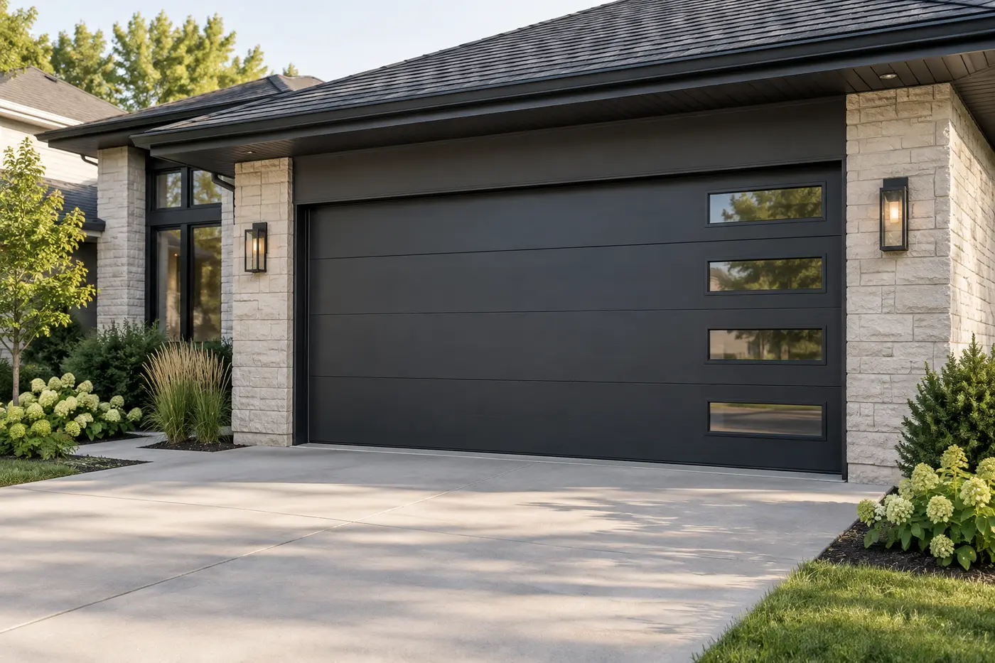 Clean lines and modern window accents